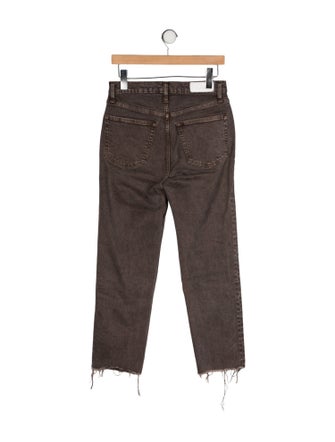 RE/DONE High-Rise Straight Leg Jeans