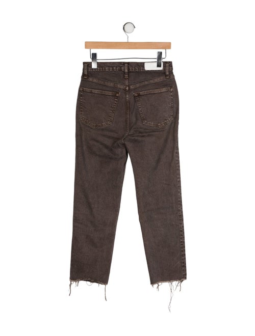 RE/DONE High-Rise Straight Leg Jeans