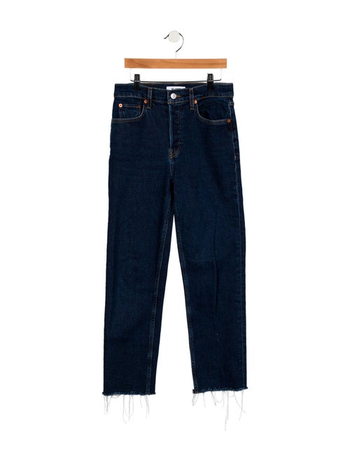 RE/DONE High-Rise Straight Leg Jeans