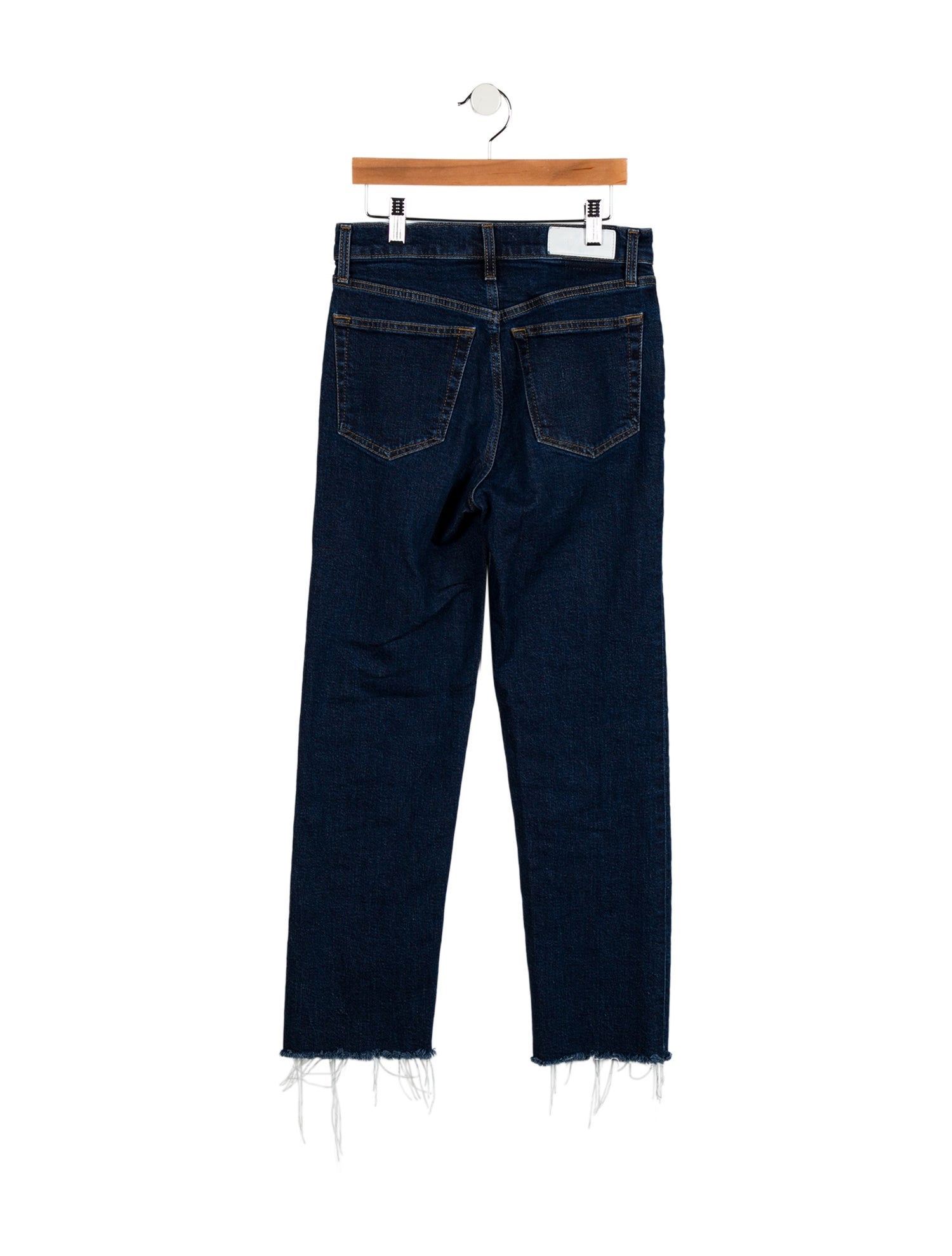 RE/DONE High-Rise Straight Leg Jeans