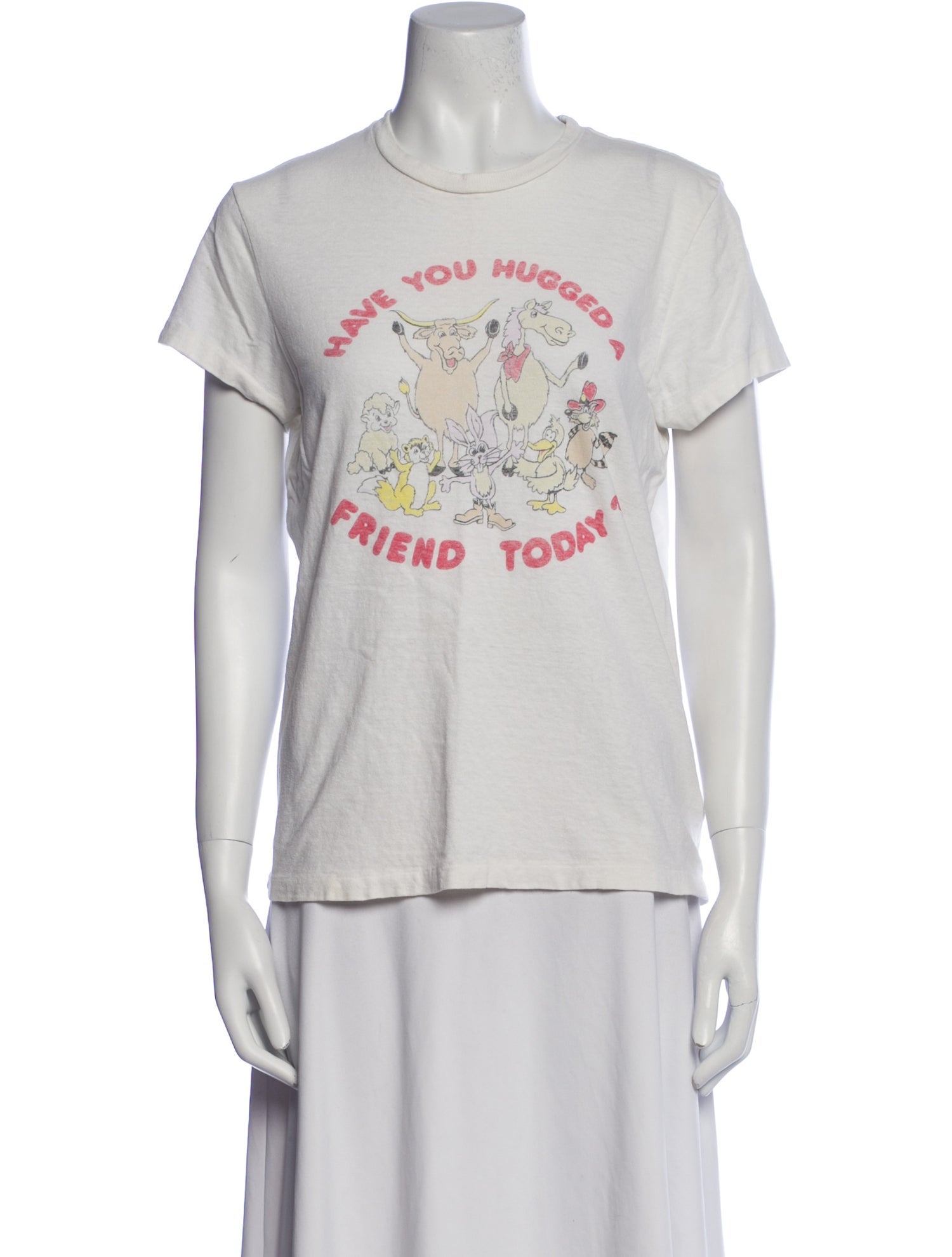 RE/DONE Graphic Print Crew Neck T-Shirt