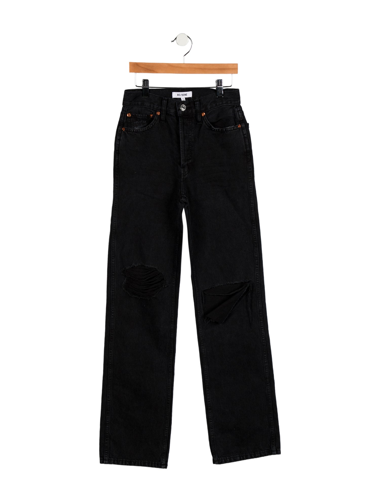 RE/DONE Mid-Rise Straight Leg Jeans