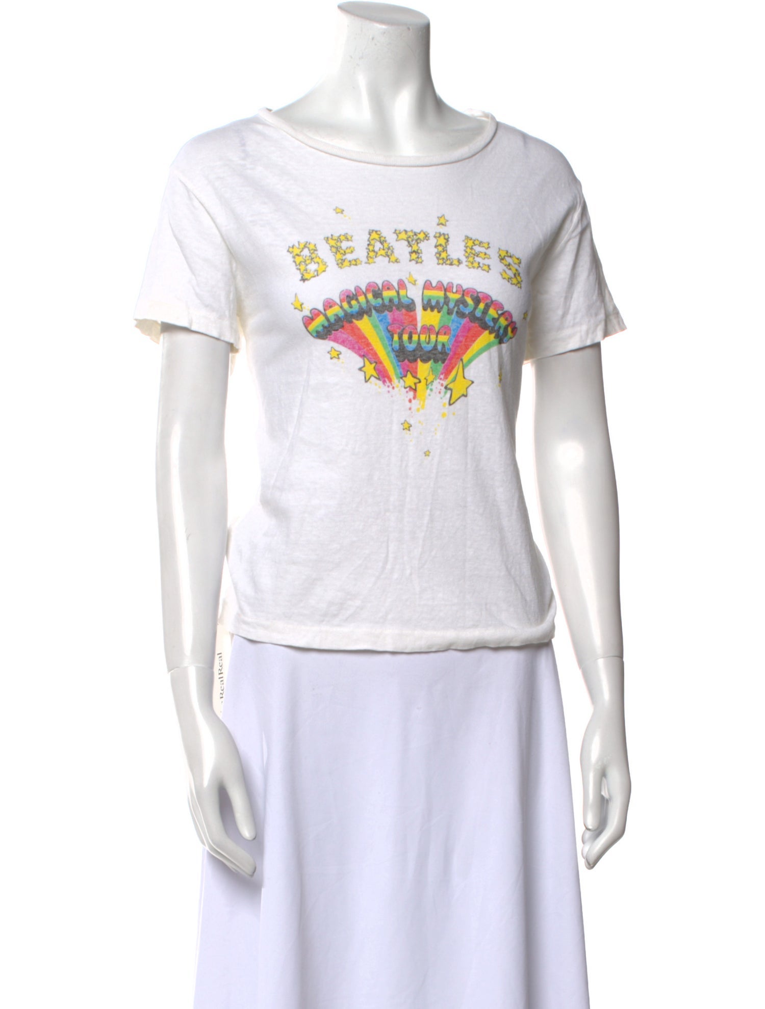 RE/DONE Graphic Print Scoop Neck T-Shirt