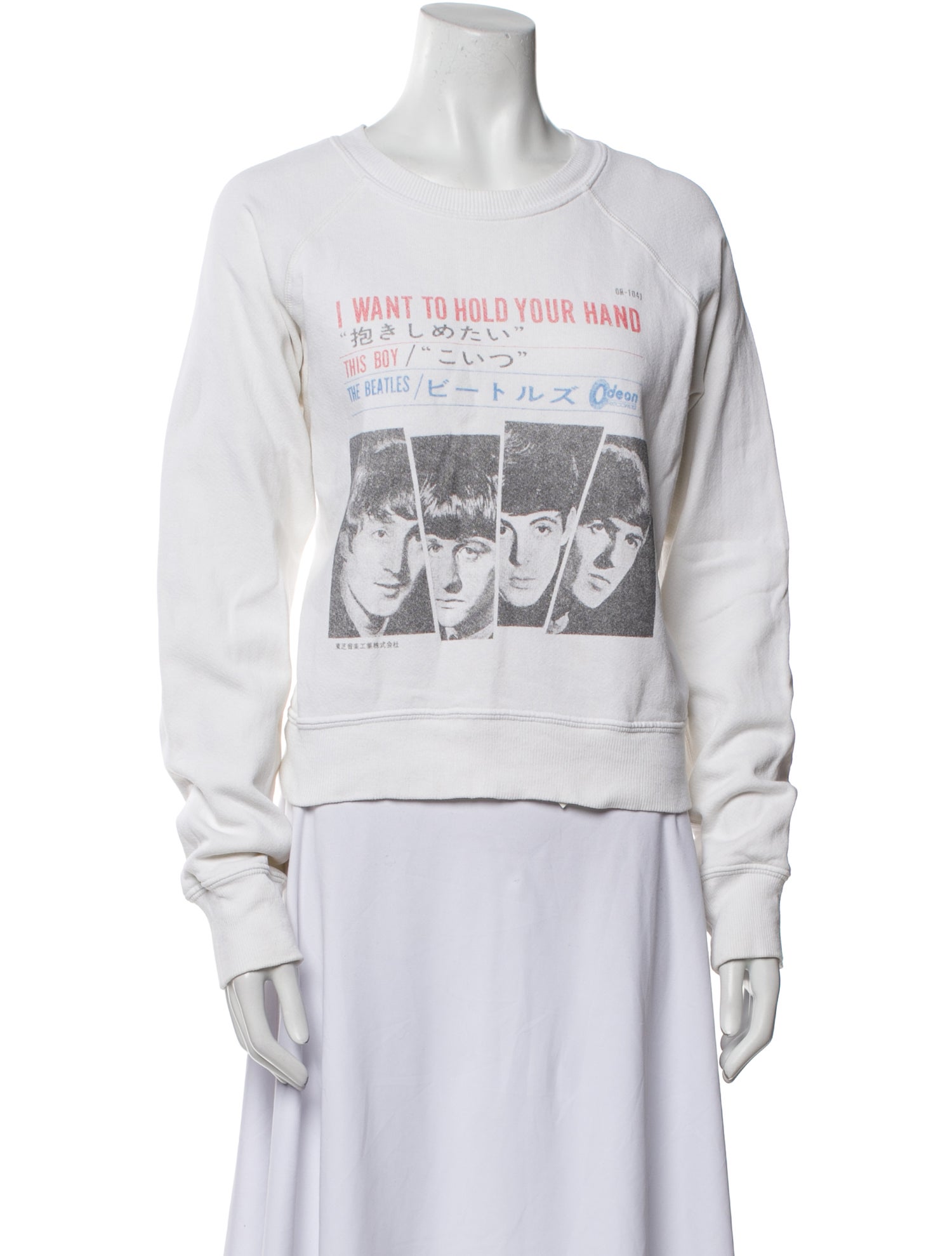 RE/DONE Graphic Print Crew Neck Sweatshirt