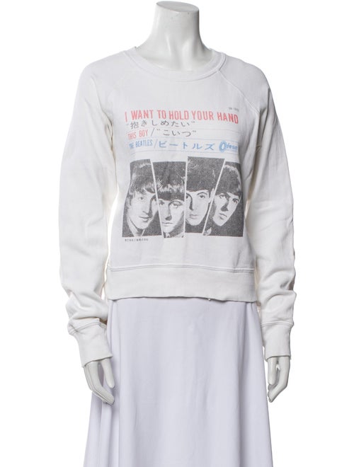 RE/DONE Graphic Print Crew Neck Sweatshirt