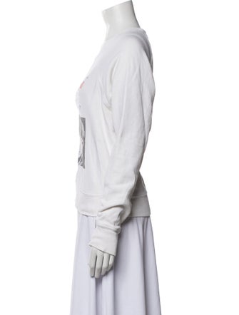 RE/DONE Graphic Print Crew Neck Sweatshirt