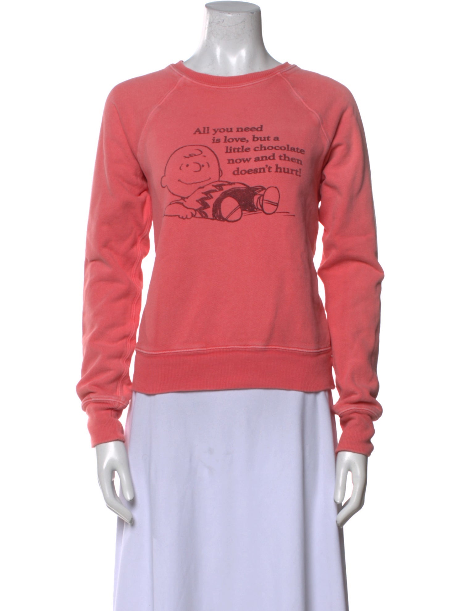 RE/DONE Graphic Print Crew Neck Sweatshirt