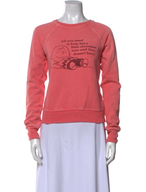 RE/DONE Graphic Print Crew Neck Sweatshirt