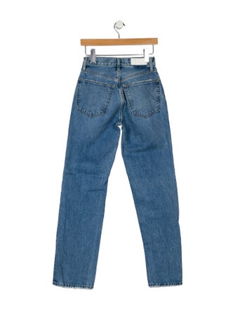 RE/DONE Mid-Rise Straight Leg Jeans