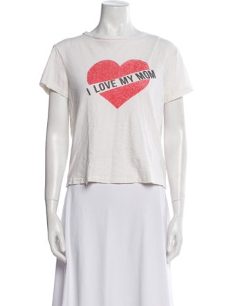 RE/DONE Graphic Print Crew Neck T-Shirt