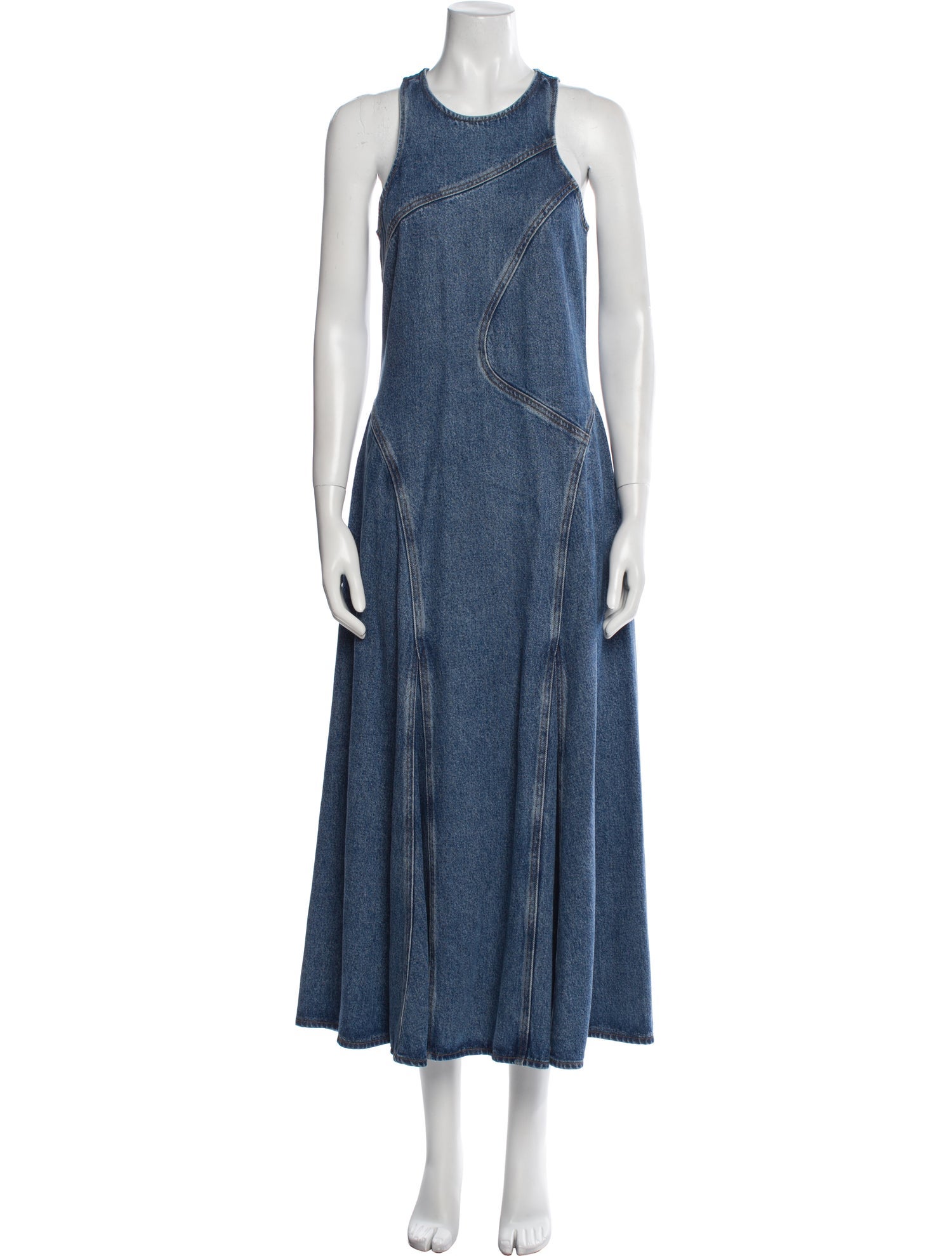 RE/DONE Crew Neck Long Dress