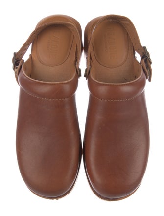 RE/DONE Leather Slingback Flats