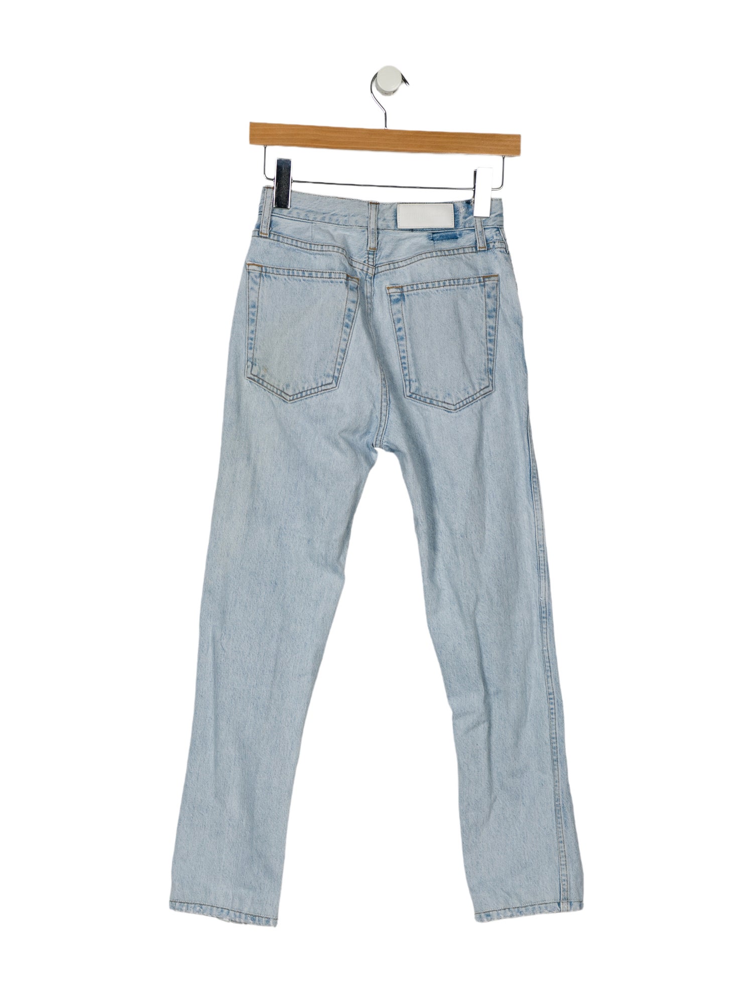 RE/DONE High-Rise Straight Leg Jeans