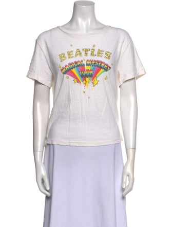 RE/DONE Graphic Print Scoop Neck T-Shirt