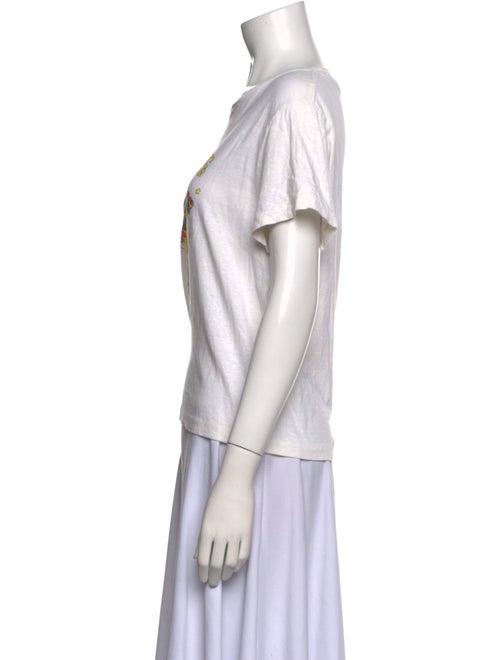 RE/DONE Graphic Print Scoop Neck T-Shirt