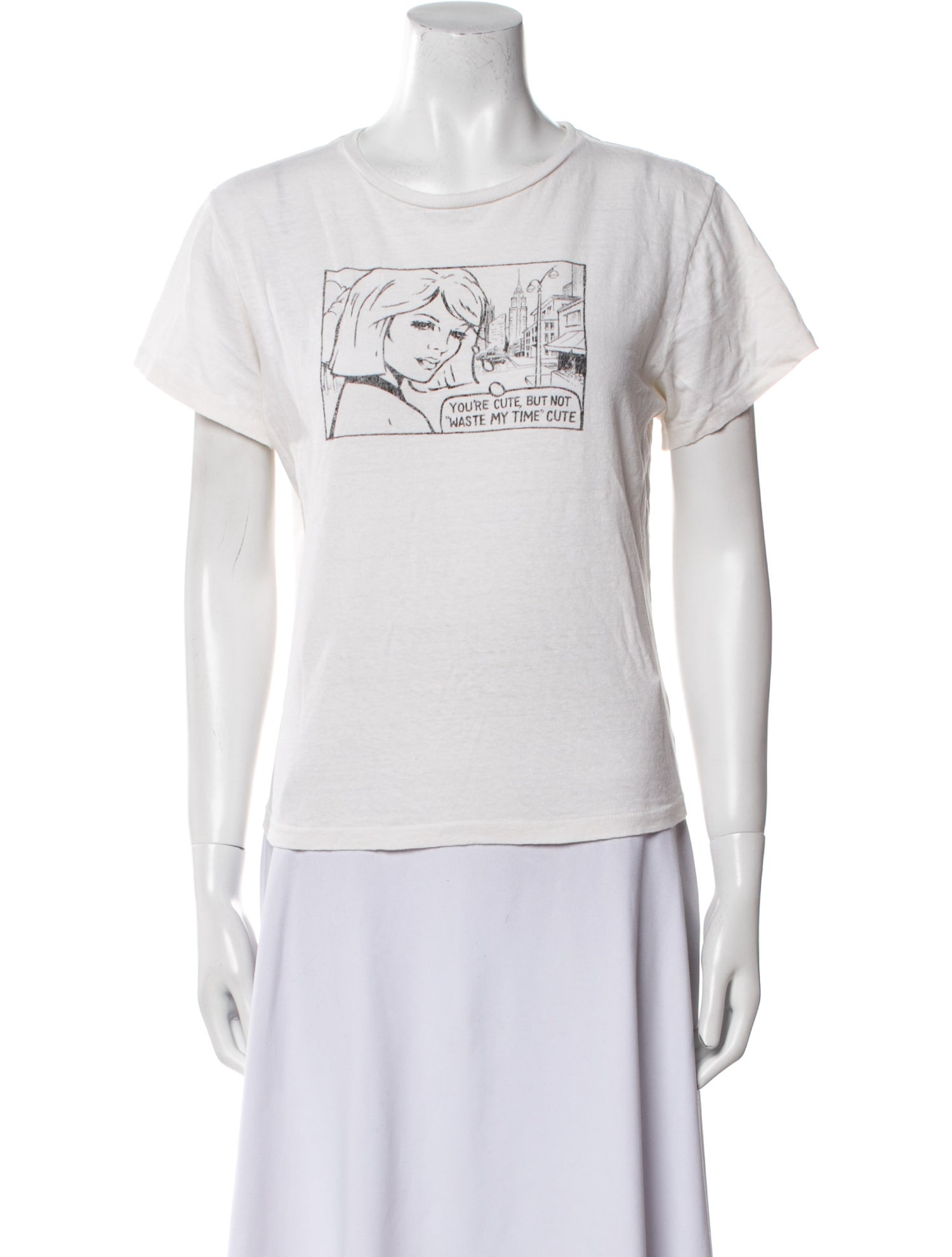 RE/DONE Graphic Print Crew Neck T-Shirt