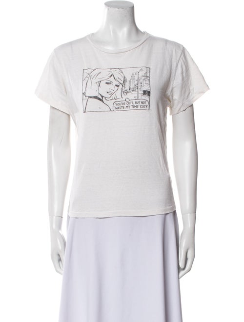 RE/DONE Graphic Print Crew Neck T-Shirt