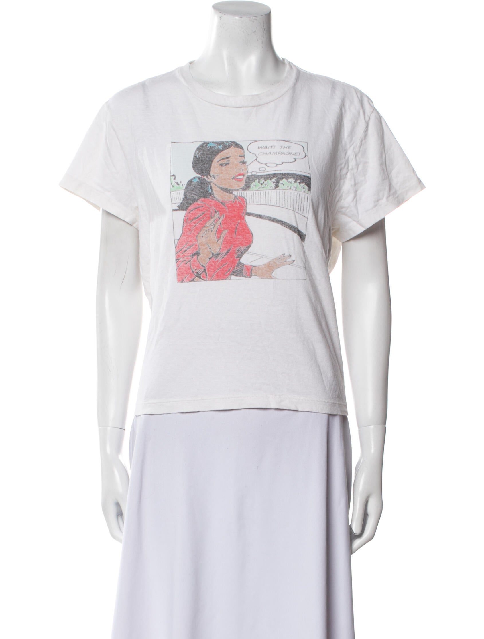 RE/DONE Graphic Print Crew Neck T-Shirt