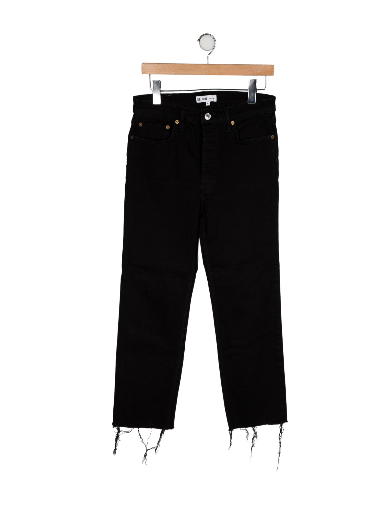 RE/DONE High-Rise Straight Leg Jeans