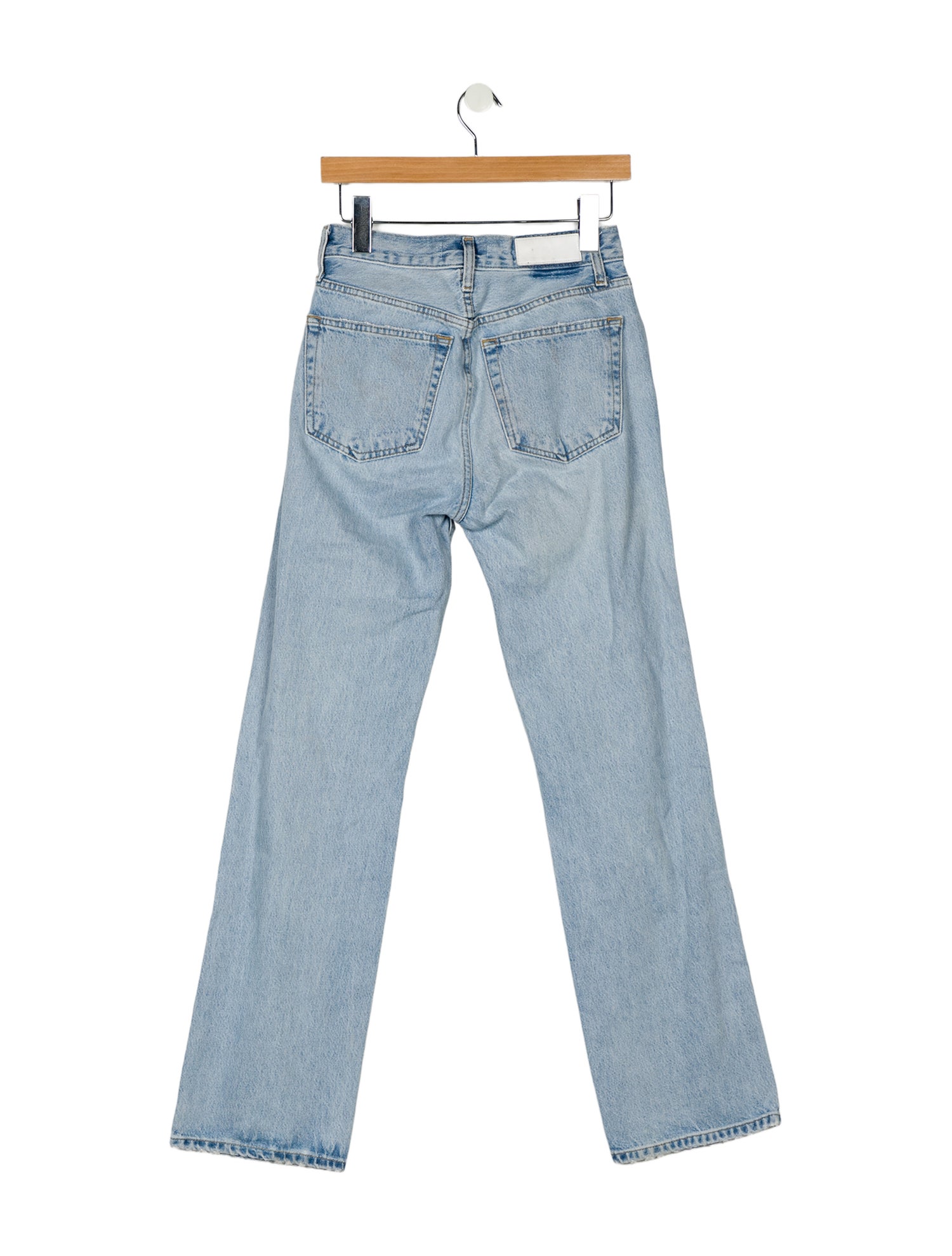 RE/DONE High-Rise Straight Leg Jeans