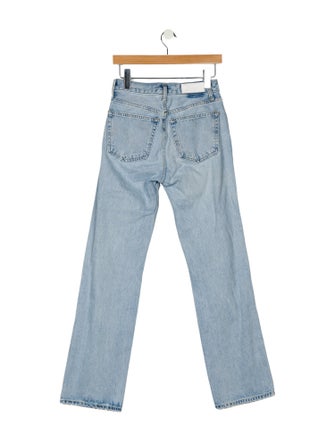 RE/DONE High-Rise Straight Leg Jeans