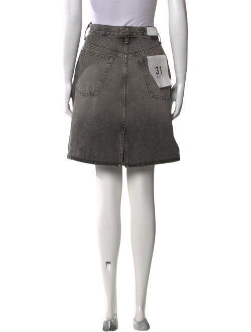 RE/DONE Distressed Accents Knee-Length Skirt
