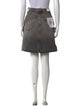 RE/DONE Distressed Accents Knee-Length Skirt