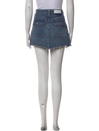 RE/DONE Distressed Accents Mini Skirt