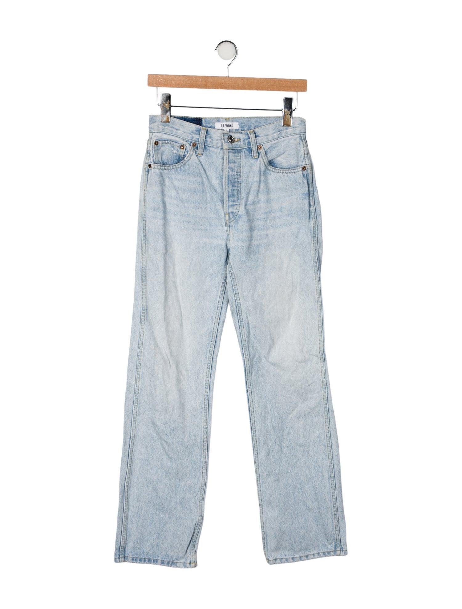 RE/DONE Mid-Rise Straight Leg Jeans