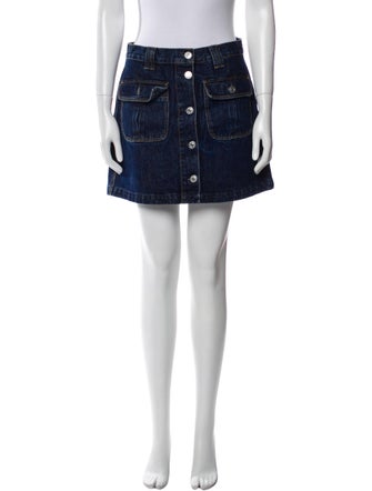 RE/DONE Distressed Accents Mini Skirt