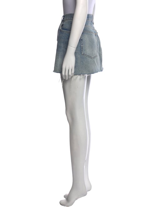 RE/DONE Raw-Edge Trim Mini Skirt