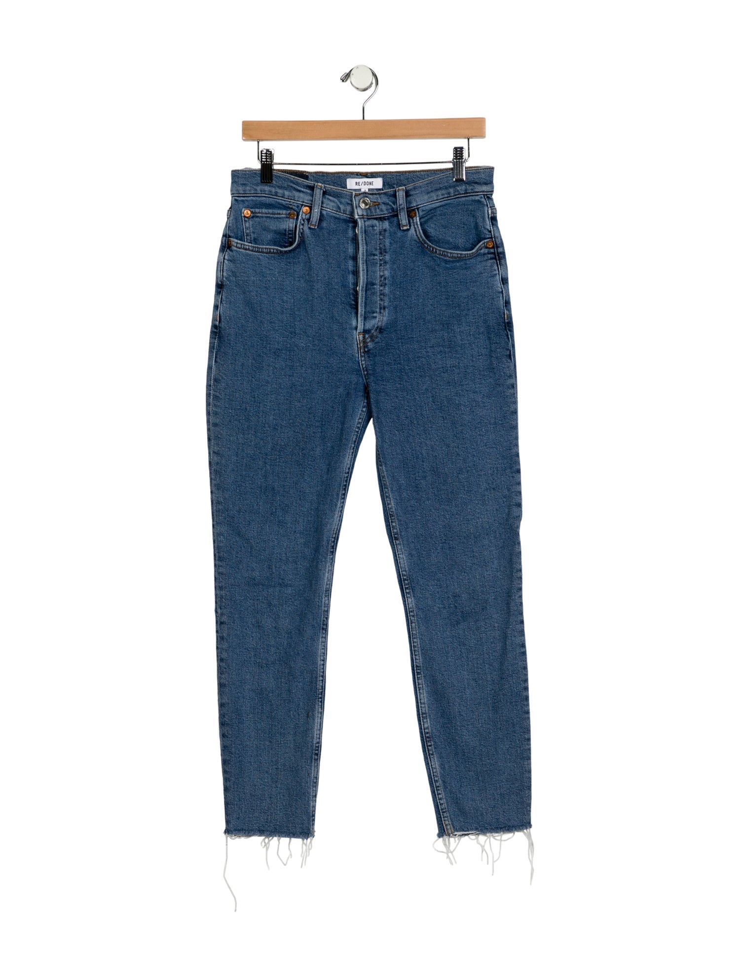 RE/DONE High-Rise Straight Leg Jeans