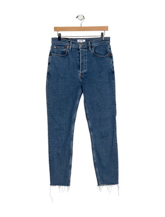 RE/DONE High-Rise Straight Leg Jeans