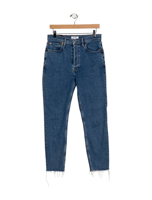 RE/DONE High-Rise Straight Leg Jeans