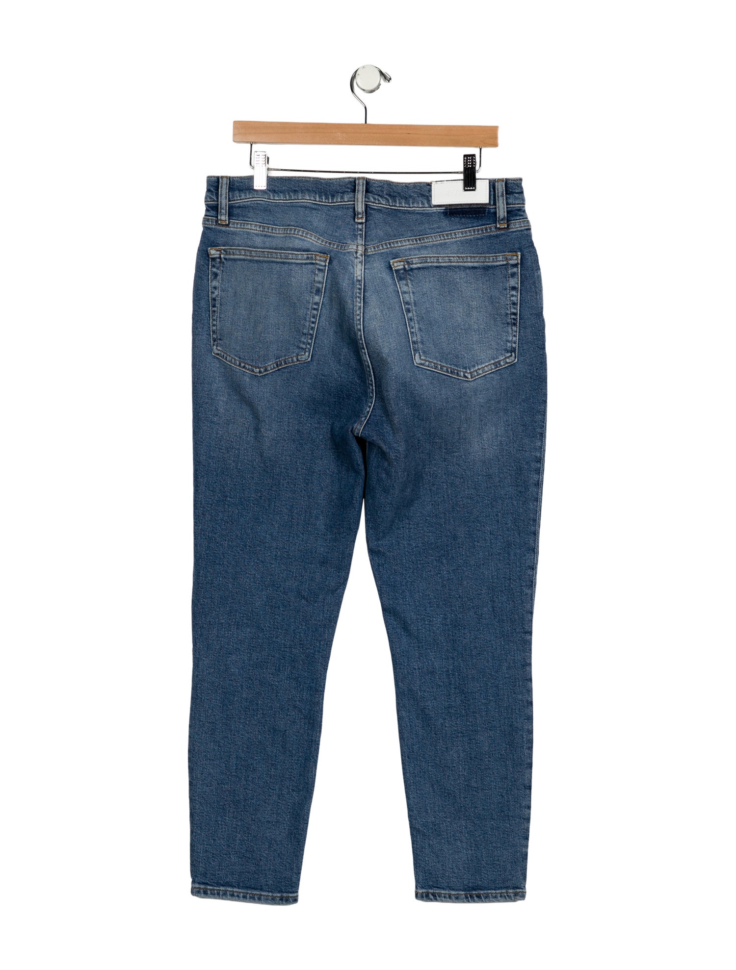 RE/DONE High-Rise Straight Leg Jeans
