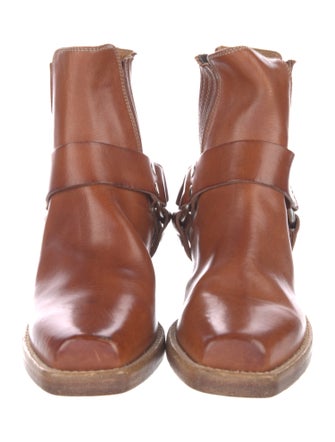 RE/DONE Leather Studded Accents Chelsea Boots