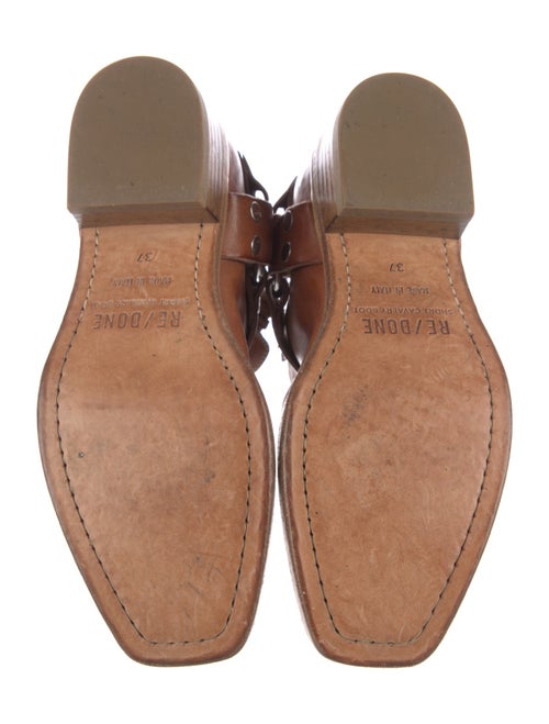 RE/DONE Leather Studded Accents Chelsea Boots