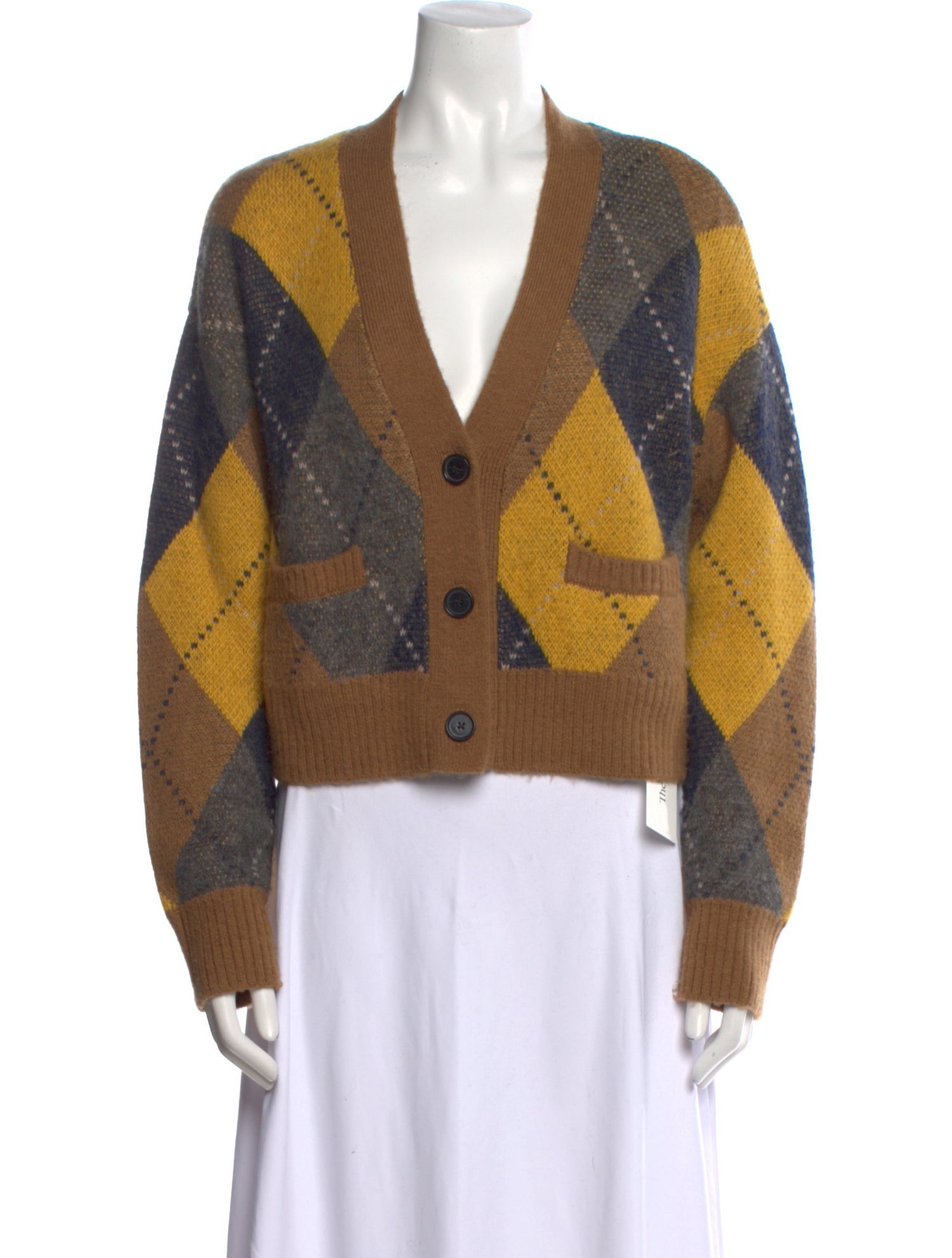 RE/DONE Printed V-Neck Sweater