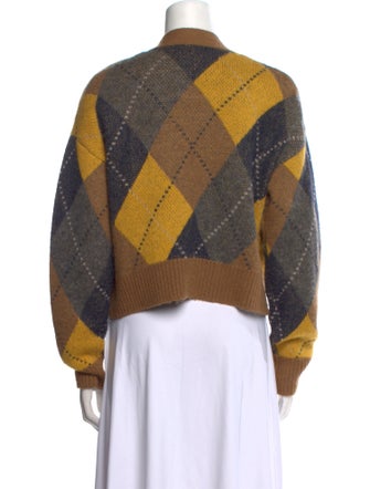 RE/DONE Printed V-Neck Sweater