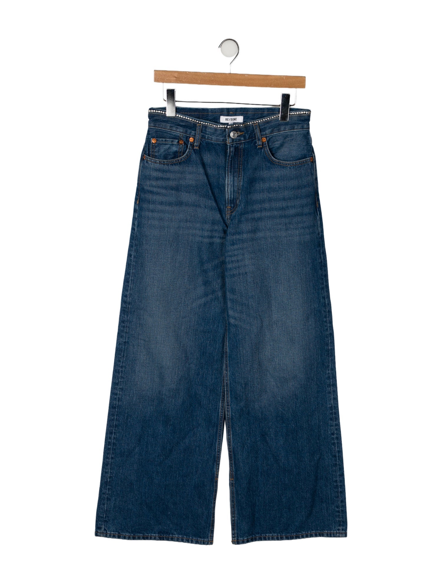 RE/DONE Mid-Rise Wide Leg Jeans