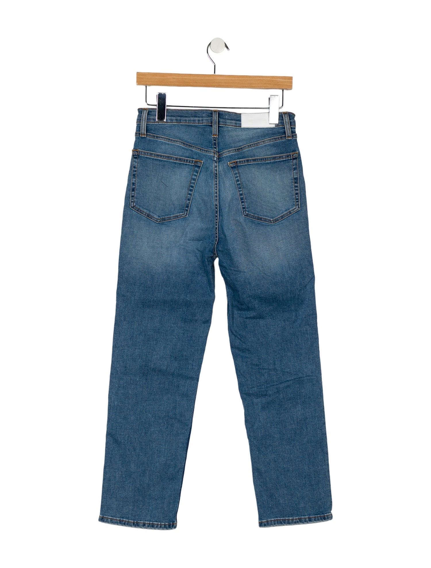 RE/DONE Mid-Rise Straight Leg Jeans
