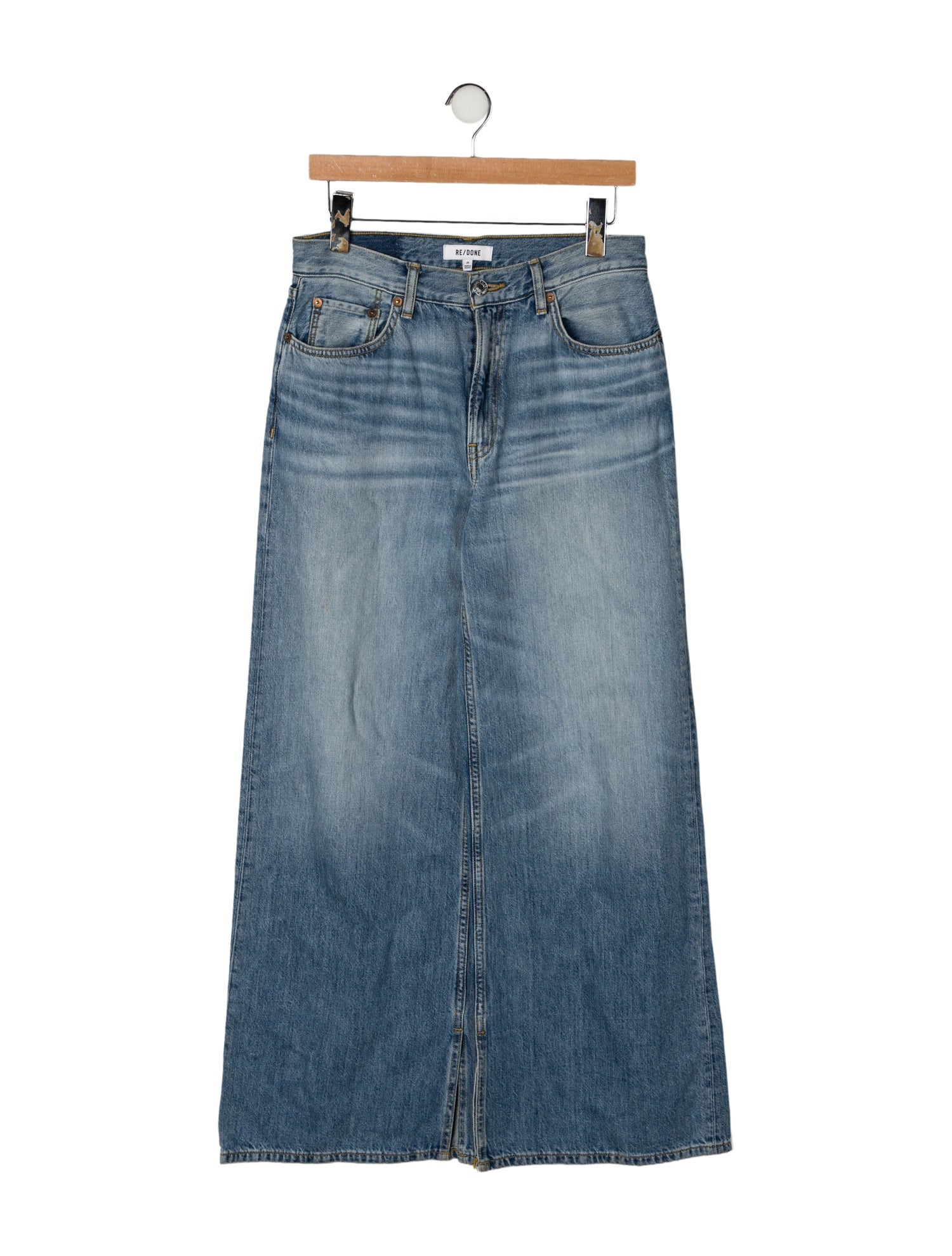 RE/DONE Mid-Rise Wide Leg Jeans