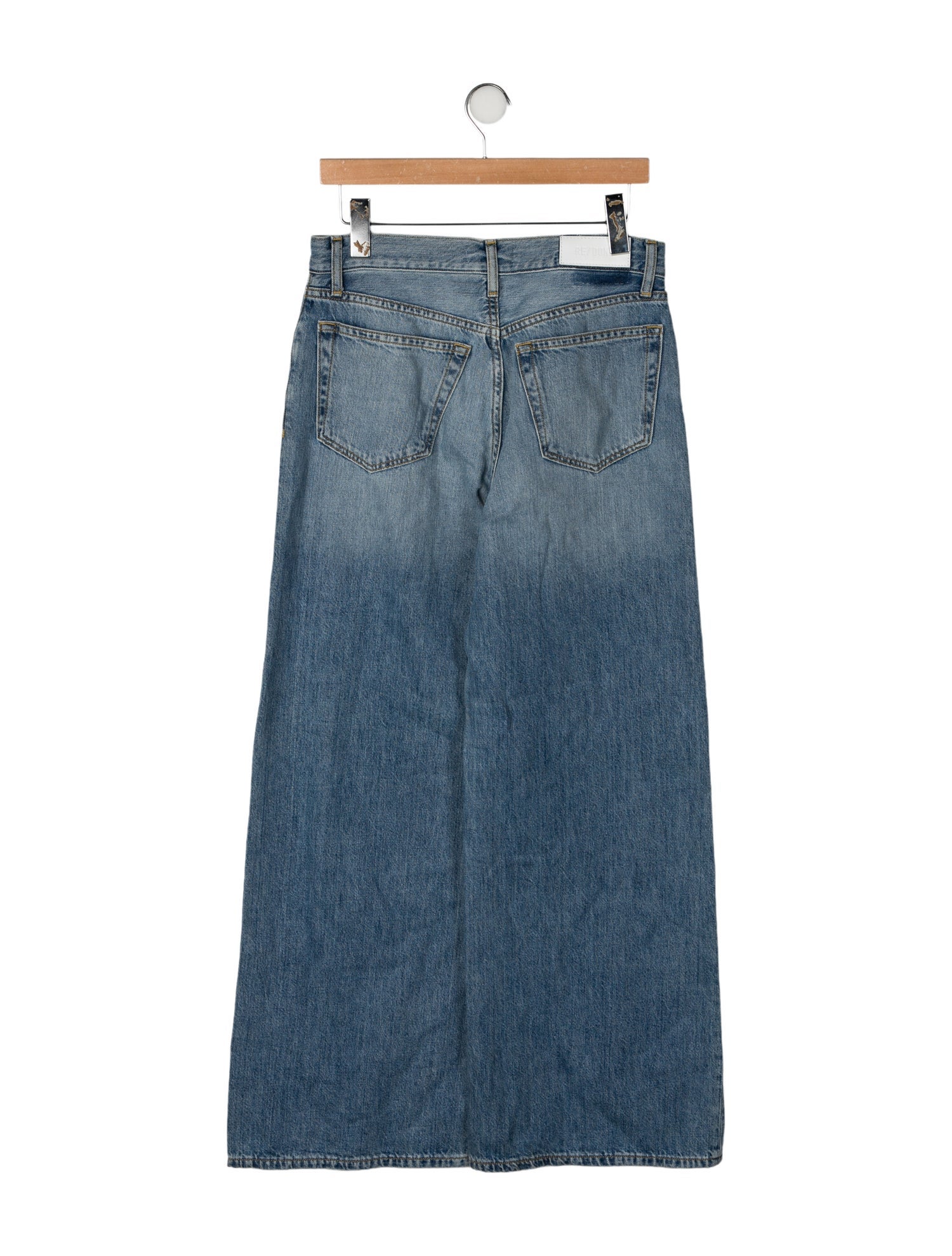 RE/DONE Mid-Rise Wide Leg Jeans
