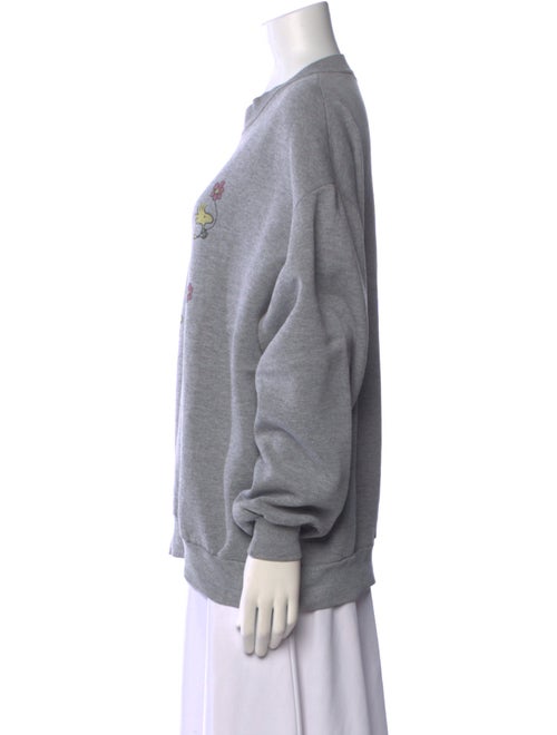 RE/DONE Graphic Print Crew Neck Sweatshirt