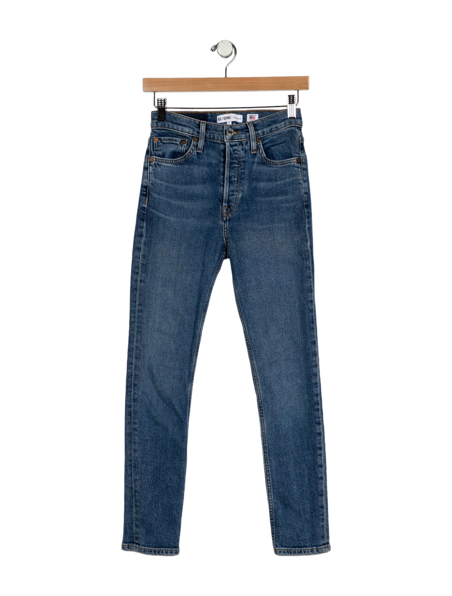 RE/DONE Mid-Rise Skinny Leg Jeans