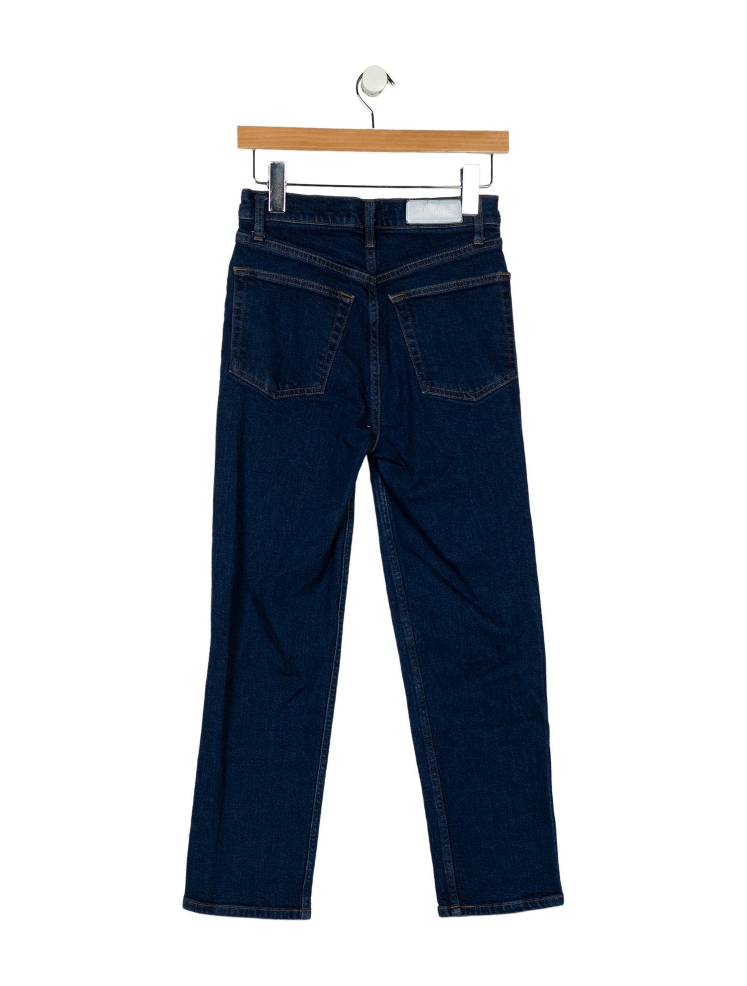 RE/DONE High-Rise Straight Leg Jeans