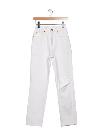 RE/DONE High-Rise Straight Leg Jeans