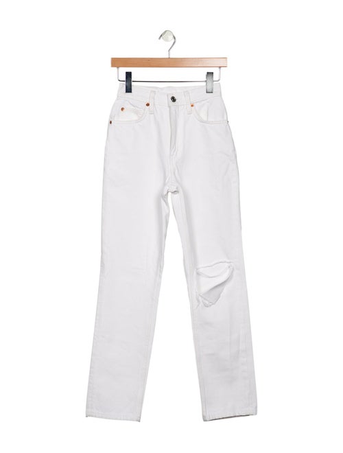 RE/DONE High-Rise Straight Leg Jeans