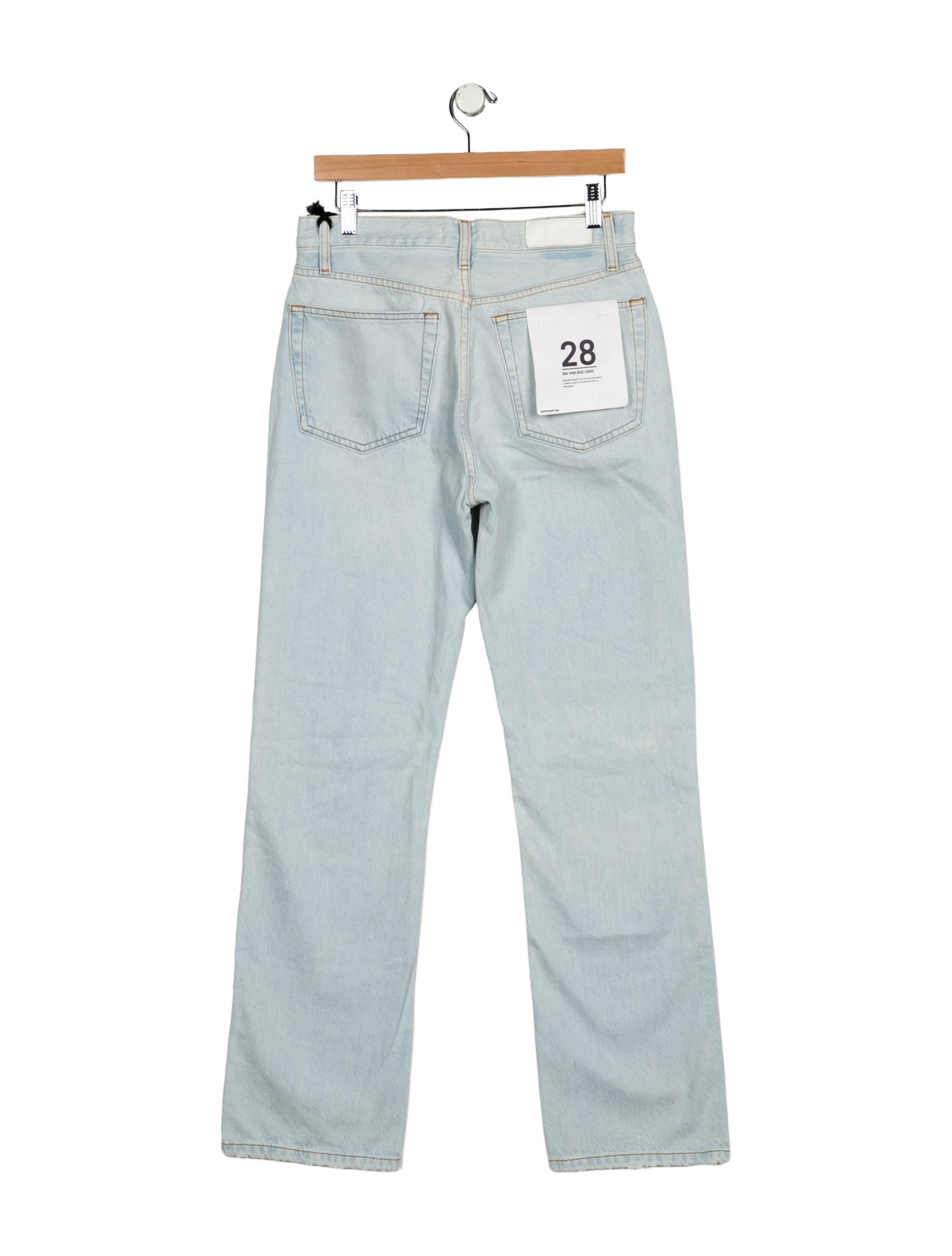 RE/DONE High-Rise Straight Leg Jeans