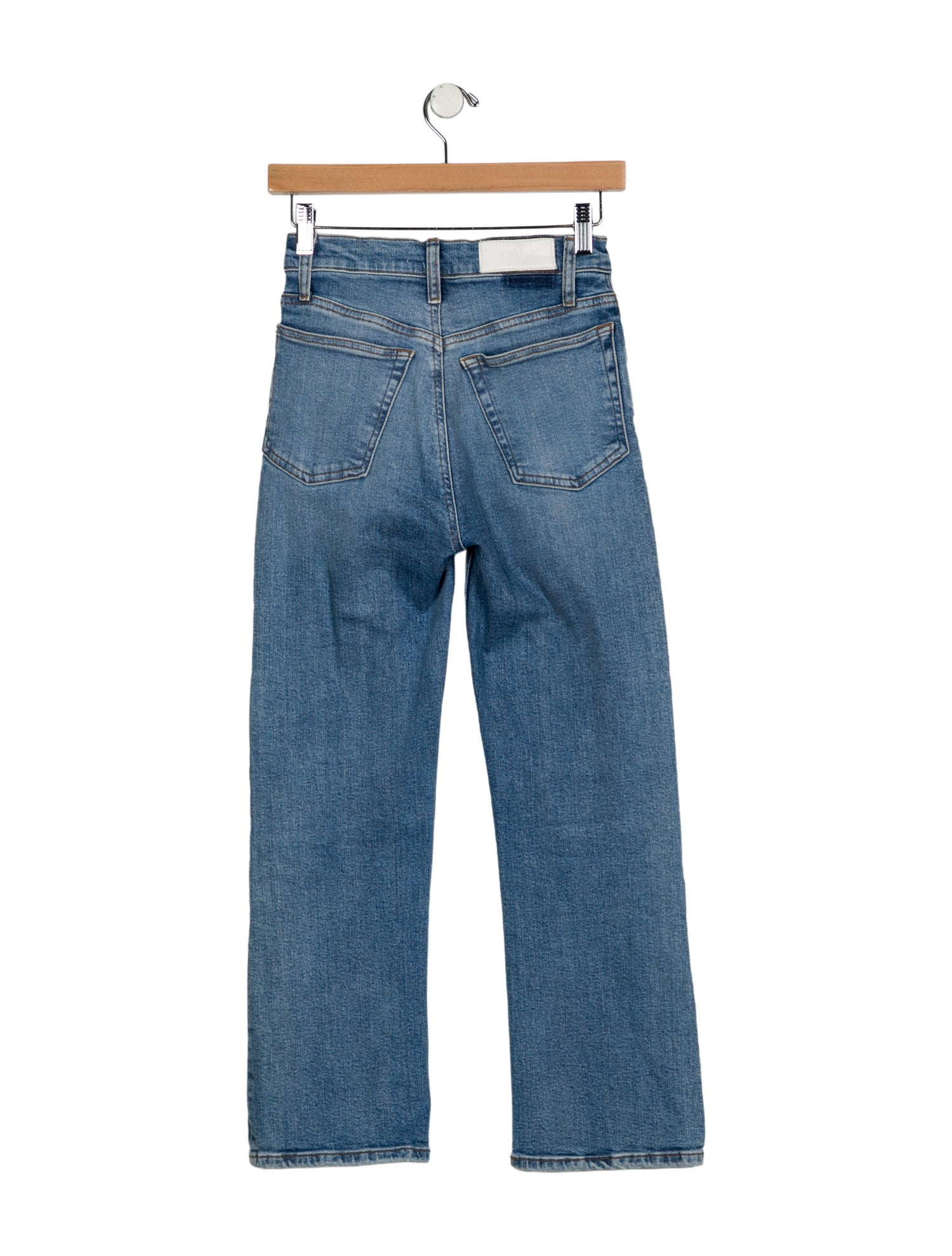 RE/DONE Mid-Rise Straight Leg Jeans